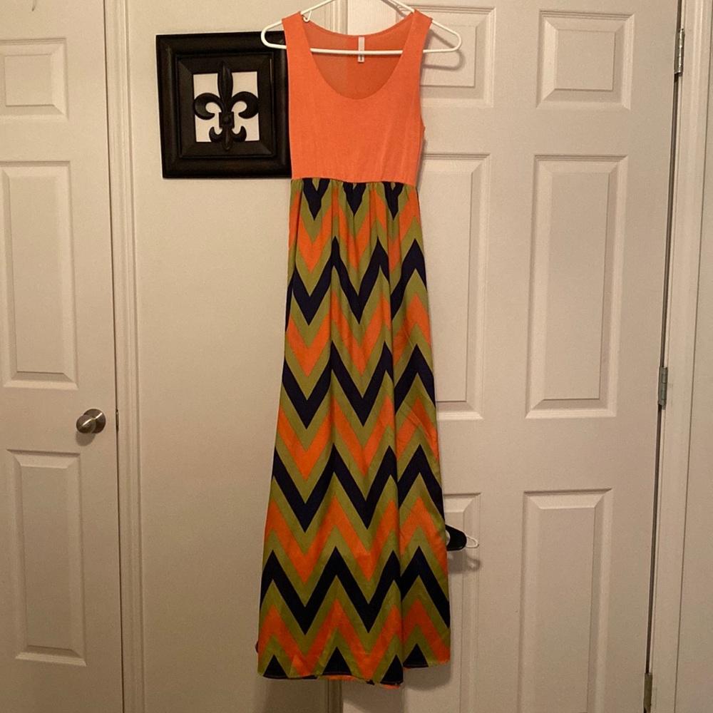 Multi colored maxi